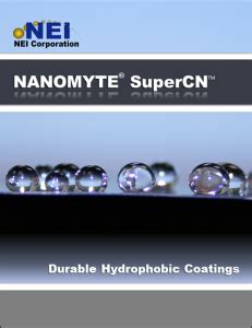 NANOMYTE® Superhydrophobic Coatings 